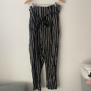 Striped High Waisted Pants